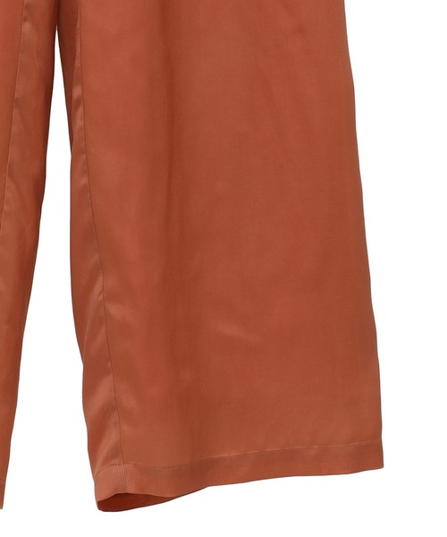 CLANE（クラネ）の「【CLANE/クラネ】SHEER AIRY PANTS/シアーエアリーパンツ（スラックス・レディース・アイボリー/ブラック/オレンジ・1/2/0）」の8枚目の写真