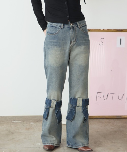 ビッグリボンデニムパンツ ビッグリボンデニムパンツ | ロデオクラウンズ ワイドボウル