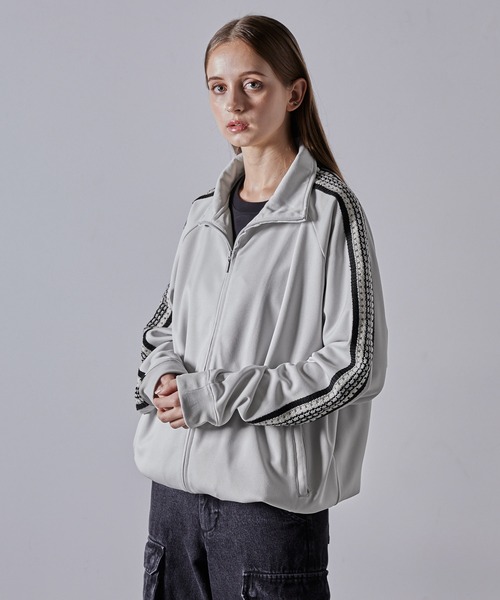 セール】【CLEL】Hand Knitting 2way Track Jacket / ハンドニッ