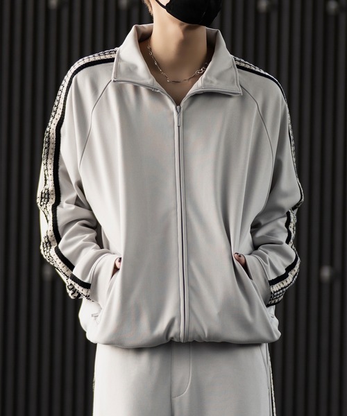 CLEL】Hand Knitting 2way Track Jacket / ハンドニッティング 2way