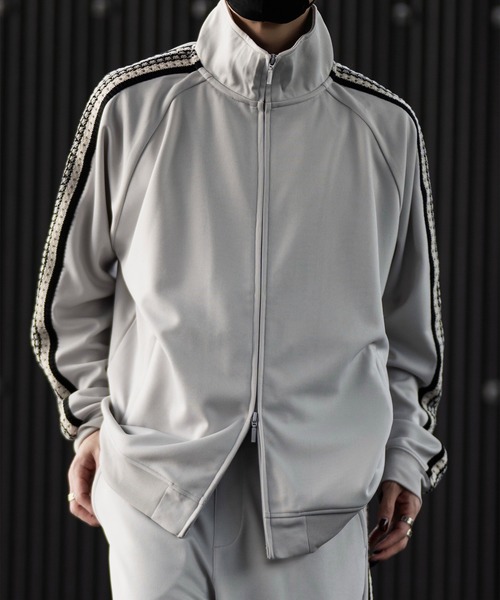 CLEL(クレイル)の「【CLEL】Hand Knitting 2way Track Jacket / ハンドニッティング 2wayトラックジャケット(ジャージ・メンズ・ブラック/チャコールグレー/ライトグレー・L/M/S/XS)」の15枚目の写真
