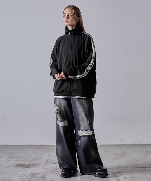 CLEL】Hand Knitting 2way Track Jacket / ハンドニッティング 2way