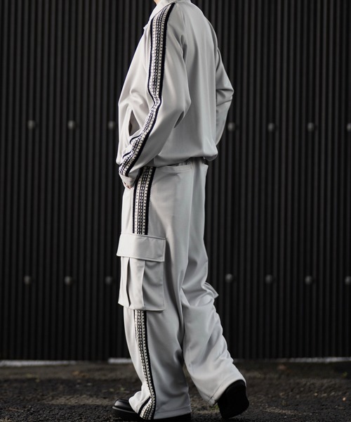 CLEL（クレイル）の「【CLEL】Hand Knitting 2way Track Jacket