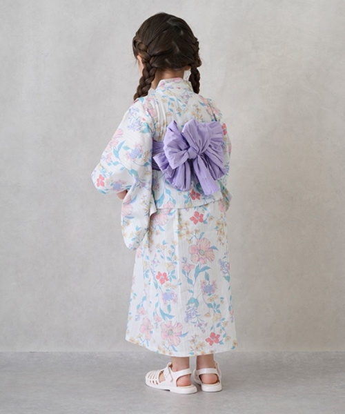 petit main（プティマイン）の「【WEB限定/2WAY着用】アソート浴衣（浴衣・キッズ・ラベンダー/ピンク/ネイビー・110cm/120cm/100cm/90cm/130cm）」の4枚目の写真