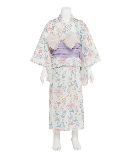 petit main（プティマイン）の「【WEB限定/2WAY着用】アソート浴衣（浴衣・キッズ・ラベンダー/ピンク/ネイビー・110cm/120cm/100cm/90cm/130cm）」の19枚目の写真