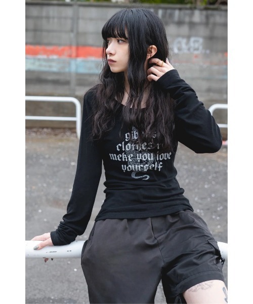GIBOUS LONG SNAKE SCORPION TOPS 完売品 gibous/ギボス/gibous snake scorpion tops（Tシャツ/カットソー
