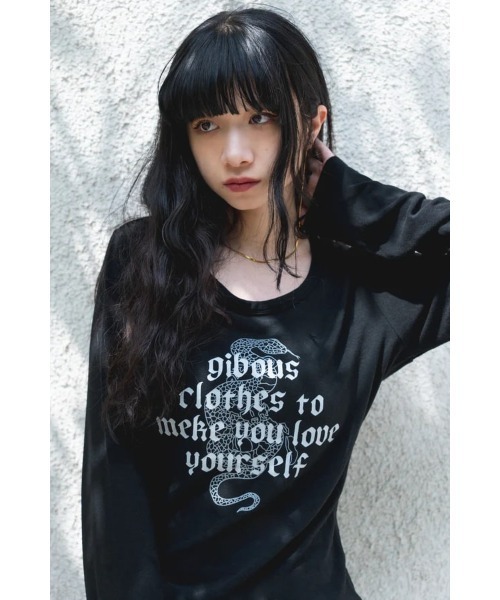 GIBOUS LONG SNAKE SCORPION TOPS 完売品 gibous/ギボス/gibous snake scorpion tops（Tシャツ/カットソー