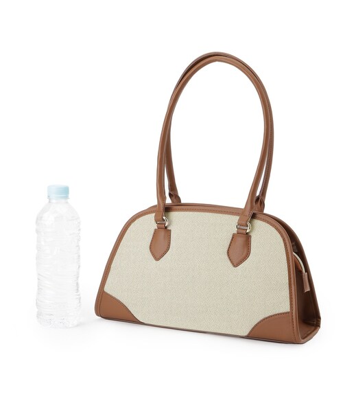 grove(グローブ)の「【雑誌掲載】エルガリーコンビボストン(ボストンバッグ・レディース・キャメル/ブラック・00)」の7枚目の写真