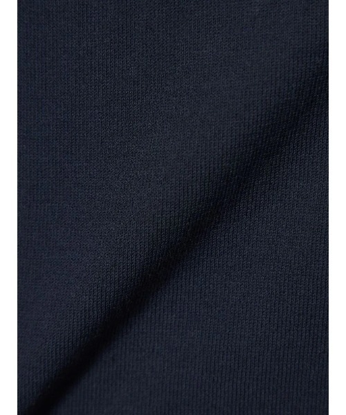 HARUYAMA(ハルヤマ)の「【綿100%】半袖 ニットTシャツ モックネック リッケンバッカーブラック(Tシャツ/カットソー・メンズ・ネイビー/ホワイト/ブラウン・M/LL/L)」の5枚目の写真