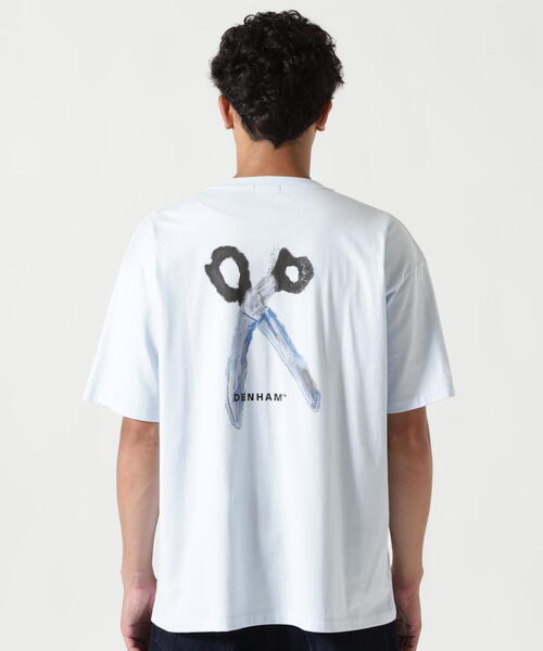 DENHAM（デンハム）の「DENHAM/デンハム/WATER PAINTING SCISSOR TEE（Tシャツ/カットソー・メンズ・ホワイト/ブルー系その他3・M/L/XL）」の16枚目の写真