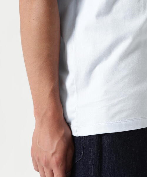 DENHAM（デンハム）の「DENHAM/デンハム/WATER PAINTING SCISSOR TEE（Tシャツ/カットソー・メンズ・ホワイト/ブルー系その他3・M/L/XL）」の7枚目の写真