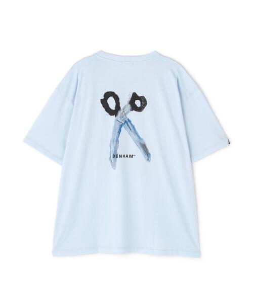 DENHAM（デンハム）の「DENHAM/デンハム/WATER PAINTING SCISSOR TEE（Tシャツ/カットソー・メンズ・ホワイト/ブルー系その他3・M/L/XL）」の10枚目の写真