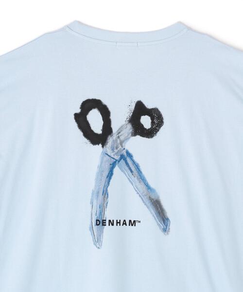 DENHAM（デンハム）の「DENHAM/デンハム/WATER PAINTING SCISSOR TEE（Tシャツ/カットソー・メンズ・ホワイト/ブルー系その他3・M/L/XL）」の11枚目の写真