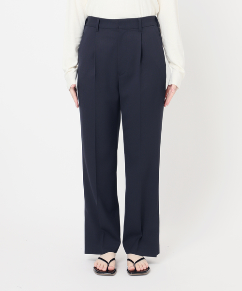 JOURNAL STANDARD（ジャーナルスタンダード）の「ウーリッシュツイルスリットパンツ（スラックス・レディース・ネイビー/チャコールグレー・36/38）」の15枚目の写真