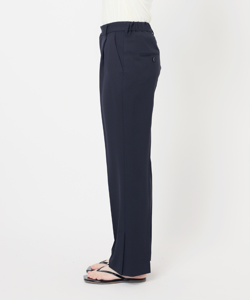JOURNAL STANDARD（ジャーナルスタンダード）の「ウーリッシュツイルスリットパンツ（スラックス・レディース・ネイビー/チャコールグレー・36/38）」の14枚目の写真