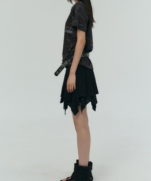 PLACE STUDIO（プレイススタジオ）の「PLACE STUDIO／CAMOロゴスリムT（Tシャツ/カットソー・レディース・グレー/カーキ・FREE）」の11枚目の写真