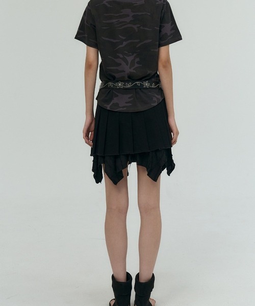 PLACE STUDIO（プレイススタジオ）の「PLACE STUDIO／CAMOロゴスリムT（Tシャツ/カットソー・レディース・グレー/カーキ・FREE）」の12枚目の写真