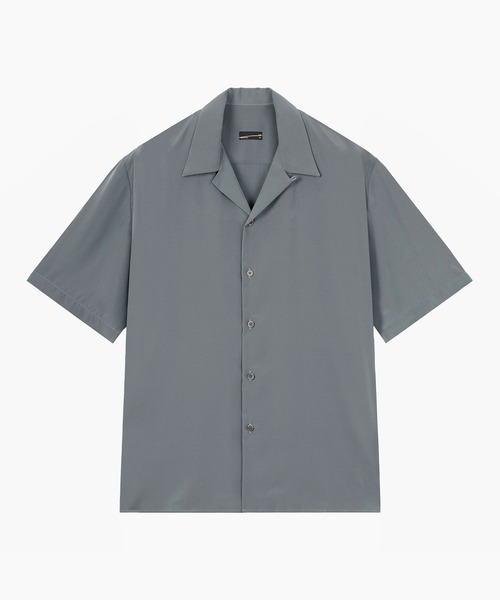 DECHINE OPEN COLLAR SHORT SLEEVE SHIRT