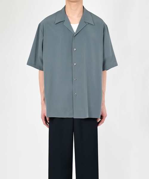 美品 ラッドミュージシャン グレー SHORT SLEEVE BIG SHIRT DECHINE OPEN COLLAR SHORT SLEEVE SHIRT（シャツ/ブラウス