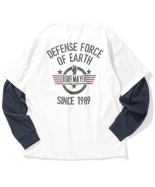 KRIFF MAYER Kid's Collection(クリフメイヤーキッズコレクション)の「【保温機能】ぬくテクJOIN-T(地球防衛軍)(Tシャツ/カットソー・キッズ・オフホワイト/グリーン/レッド/ネイビー・120/130/140/150/160/170)」の17枚目の写真