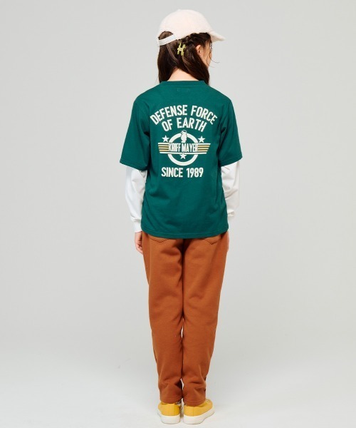 KRIFF MAYER Kid's Collection(クリフメイヤーキッズコレクション)の「【保温機能】ぬくテクJOIN-T(地球防衛軍)(Tシャツ/カットソー・キッズ・オフホワイト/グリーン/レッド/ネイビー・120/130/140/150/160/170)」の6枚目の写真