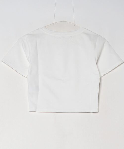 DIP IN CHOCOLATE(ディップインチョコレート)の「コンパクトTシャツ【DIP IN CHOCOLATE】(Tシャツ/カットソー・レディース・ブラック/オフホワイト/ブラウン・F)」の4枚目の写真