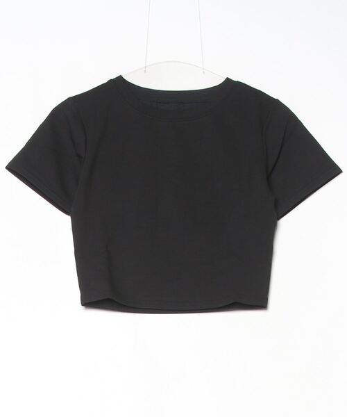 DIP IN CHOCOLATE(ディップインチョコレート)の「コンパクトTシャツ【DIP IN CHOCOLATE】(Tシャツ/カットソー・レディース・ブラック/オフホワイト/ブラウン・F)」の7枚目の写真