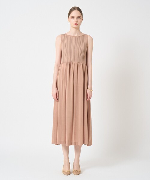 ANAYI アナイ　アントニーノヴァレンティ　ピンクベージュ　ワンピース ANTONINO VALENTI スキッパーワンピース|ANAYI OFFICIAL ONLINE