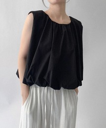 on:nue | 【on:nue】ギャザーネックボリュームクロップドブラウス(シャツ/ブラウス)