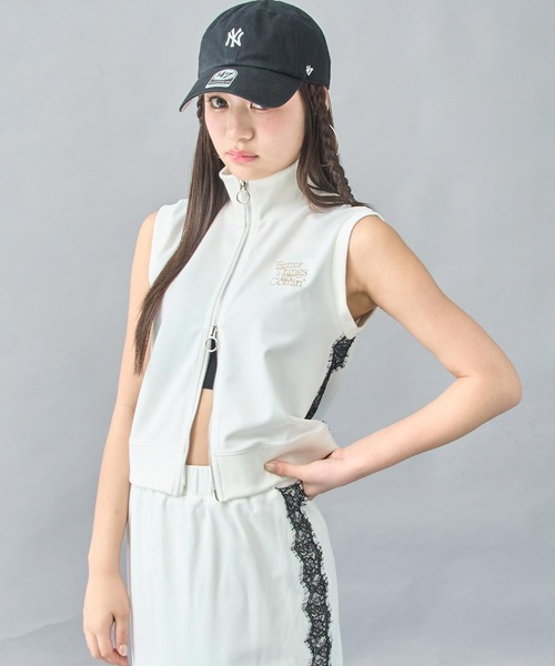 ANAP(アナップ)の「サイド レース ライン ジャージ ブルゾン × ロング スカート セットアップ(セットアップ・レディース・ブラック/ホワイト・XS/S)」の16枚目の写真