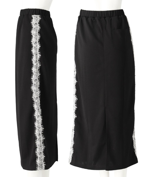 ANAP(アナップ)の「サイド レース ライン ジャージ ブルゾン × ロング スカート セットアップ(セットアップ・レディース・ブラック/ホワイト・XS/S)」の11枚目の写真