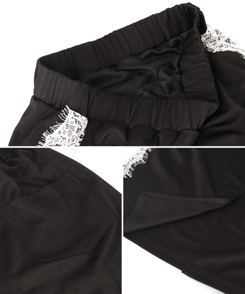 ANAP(アナップ)の「サイド レース ライン ジャージ ブルゾン × ロング スカート セットアップ(セットアップ・レディース・ブラック/ホワイト・XS/S)」の12枚目の写真