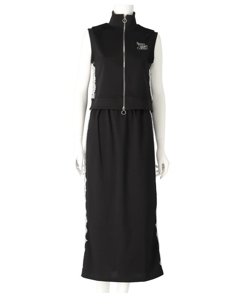 ANAP(アナップ)の「サイド レース ライン ジャージ ブルゾン × ロング スカート セットアップ(セットアップ・レディース・ブラック/ホワイト・XS/S)」の14枚目の写真