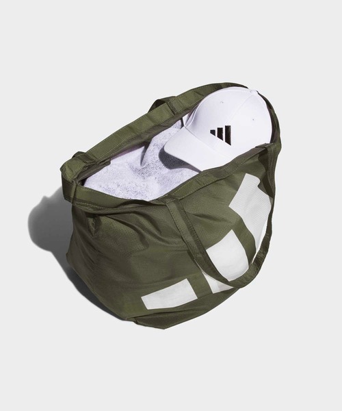 adidas（アディダス）の「パッカブル バッグ / アディダス adidas（エコバッグ/サブバッグ・メンズ・カーキ/ブラック/ブルー・FREE）」の11枚目の写真