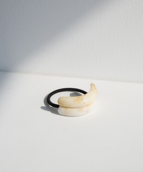 BARNYARDSTORM（バンヤードストーム）の「BARNYARDSTORM /  マーブルヘアゴム（ヘアゴム・レディース・ブラック/オフホワイト/ブラウン・FREE）」の5枚目の写真