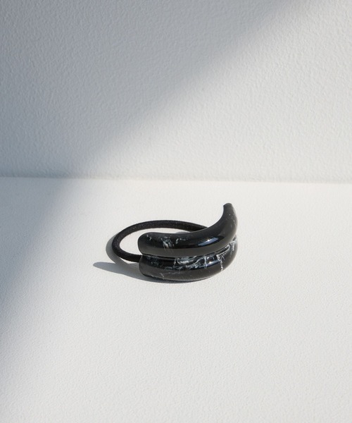 BARNYARDSTORM（バンヤードストーム）の「BARNYARDSTORM /  マーブルヘアゴム（ヘアゴム・レディース・ブラック/オフホワイト/ブラウン・FREE）」の6枚目の写真