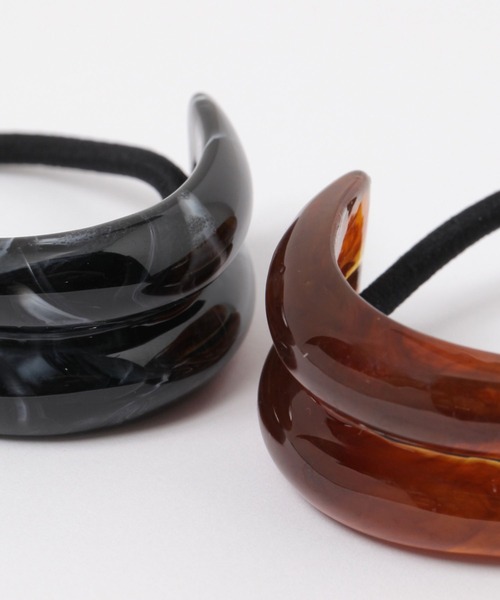 BARNYARDSTORM（バンヤードストーム）の「BARNYARDSTORM /  マーブルヘアゴム（ヘアゴム・レディース・ブラック/オフホワイト/ブラウン・FREE）」の14枚目の写真