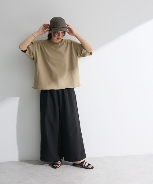 Green　Parks（グリーンパークス）の「everywalk.ヴィンテージレザーロゴキャップ（キャップ・レディース・ブラウン/アイボリー・FREE）」の5枚目の写真