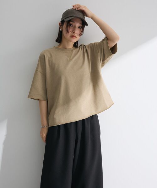 Green　Parks（グリーンパークス）の「everywalk.ヴィンテージレザーロゴキャップ（キャップ・レディース・ブラウン/アイボリー・FREE）」の6枚目の写真