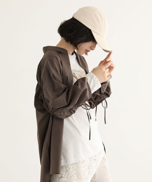 Green　Parks（グリーンパークス）の「everywalk.ヴィンテージレザーロゴキャップ（キャップ・レディース・ブラウン/アイボリー・FREE）」の11枚目の写真