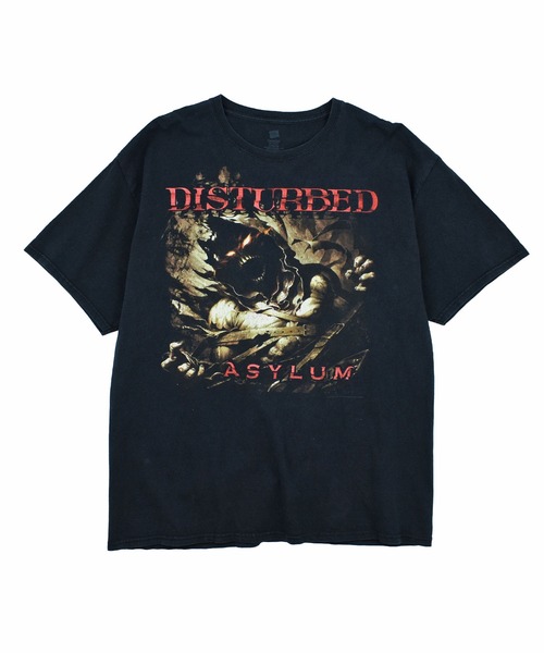HANES(ヘインズ)の「【USED】Hanes “DISTURBED/ASYLUM” バンド Tシャツ(Tシャツ/カットソー・メンズ・ブラック・X-LARGE)」の1枚目の写真