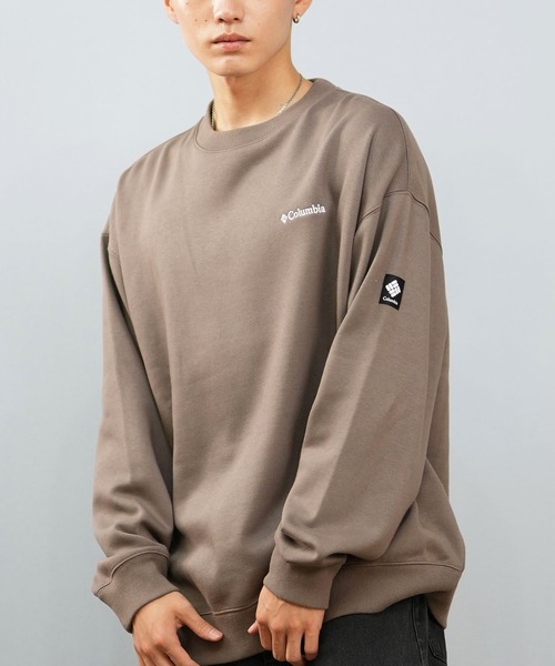 Columbia（コロンビア）の「【限定】columbia/コロンビア ユニセックス SUNRISE EDGE SWEAT CREW スウェット/トレーナー PM0900（スウェット・メンズ・ヘザーグレー/ブラック×ホワイト/ベージュ系その他/グレー×ホワイト/ブラック×ブラック・M/L/XL/XS/S）」の5枚目の写真