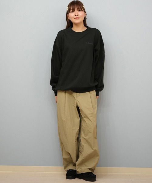 Columbia（コロンビア）の「【限定】columbia/コロンビア ユニセックス SUNRISE EDGE SWEAT CREW スウェット/トレーナー PM0900（スウェット・メンズ・ヘザーグレー/ブラック×ホワイト/ベージュ系その他/グレー×ホワイト/ブラック×ブラック・M/L/XL/XS/S）」の13枚目の写真