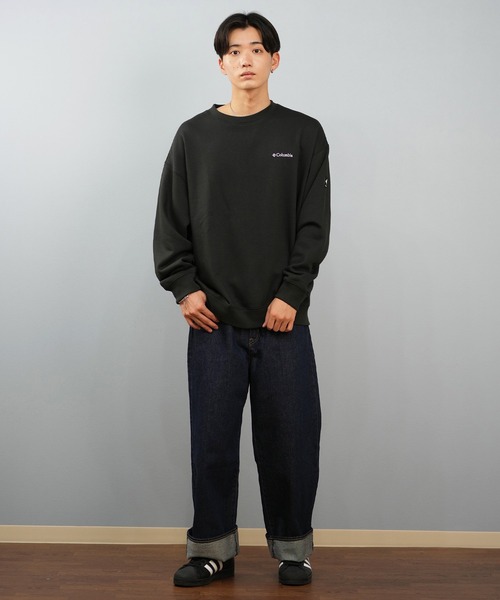 Columbia（コロンビア）の「【限定】columbia/コロンビア ユニセックス SUNRISE EDGE SWEAT CREW スウェット/トレーナー PM0900（スウェット・メンズ・ヘザーグレー/ブラック×ホワイト/ベージュ系その他/グレー×ホワイト/ブラック×ブラック・M/L/XL/XS/S）」の9枚目の写真