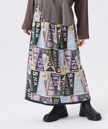 BEAMS BOY | 【1/15再値下げ】ペナント プリント スカート(スカート)