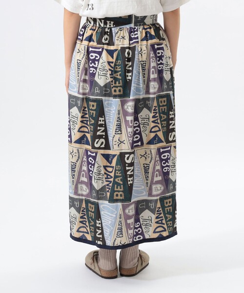 BEAMS BOY（ビームスボーイ）の「【1/15再値下げ】ペナント プリント スカート（スカート・レディース・ブルー/その他1・1/2）」の9枚目の写真