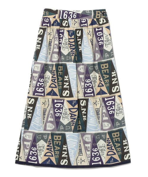 BEAMS BOY（ビームスボーイ）の「【1/15再値下げ】ペナント プリント スカート（スカート・レディース・ブルー/その他1・1/2）」の18枚目の写真