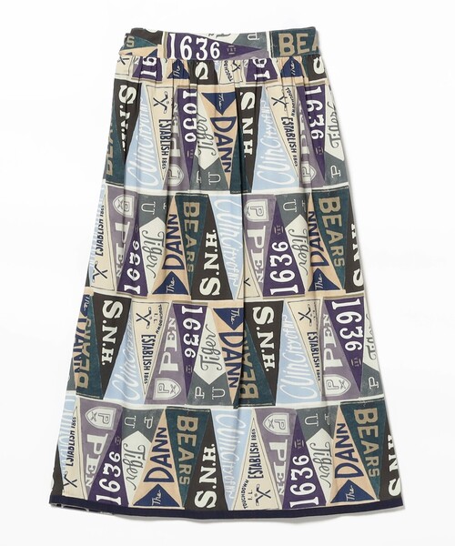 BEAMS BOY（ビームスボーイ）の「【1/15再値下げ】ペナント プリント スカート（スカート・レディース・ブルー/その他1・1/2）」の21枚目の写真