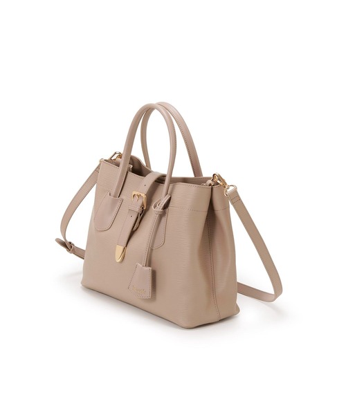Breath TOPKAPI（ブレストプカピ）の「【Breath TOPKAPI】RIPPLE リプル バックル ショルダー付き B5 トートバッグ（トートバッグ・レディース・オフホワイト/ブラック/グレイッシュベージュ・FREE）」の12枚目の写真