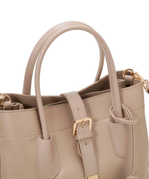 Breath TOPKAPI（ブレストプカピ）の「【Breath TOPKAPI】RIPPLE リプル バックル ショルダー付き B5 トートバッグ（トートバッグ・レディース・オフホワイト/ブラック/グレイッシュベージュ・FREE）」の15枚目の写真